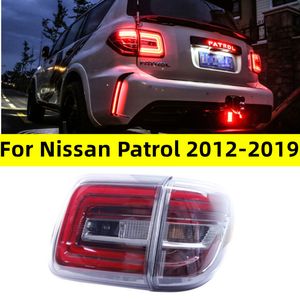 Conjunto de luz trasera para Nissan Patrol 20 12-20 19 Tourle, luces diurnas para coche, accesorio de lámpara de señal de giro de freno antiniebla trasero