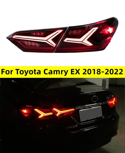 Luz trasera para Toyota Camry EX luces traseras 20 18-20 22 con señal de giro secuencial animación freno lámpara de estacionamiento