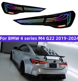 Achterlichten voor BMW 4-serie M4 G22 G23 G82 GSL 425I 430I 20 19-2024 Gemodificeerde LED DRL-remrem Dynamische Turn Signal Light Auto-lamp