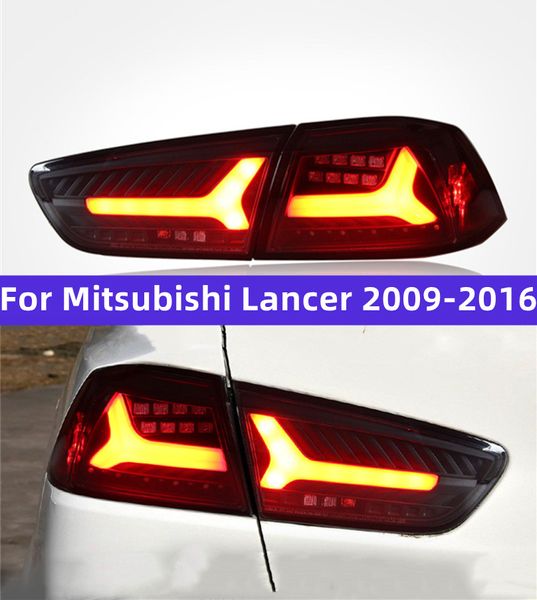 Luces traseras para Mitsubishi Lancer EVO 20 09-20 16 CAR PARA TARDO DE CAR FRENA Lámpara de giro de luz trasera Accesorios