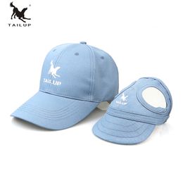 Tailup s-xl chapeau parent-enfant ensemble printemps d'été mignon chapeau de compagnie de compagnie extérieur de base de base de baseball pour petits chiens moyens