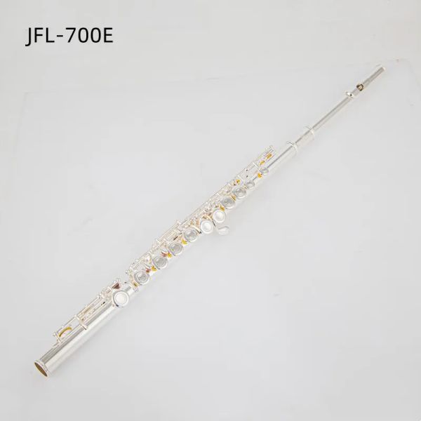 Taiwán JFL-1000RBE 16 agujeros cerrado C llave flauta cuproníquel plateado flauta transversal instrumentos musicales caso