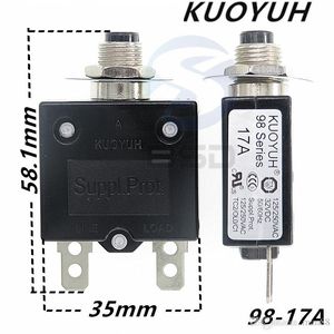 Disyuntores Taiwán KUOYUH 98 Series-17A Interruptor de sobrecarga del protector contra sobrecorriente