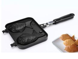 Taiyaki Japonais Pankywaredware Waffle Pan Maker 2 Cast Cake Moule Home Cake Tools Accessories de cuisine Tools 5641454