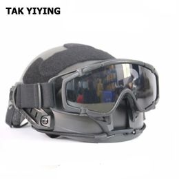 Tak Yiying Outdoor Airsoft Ballistic Tactical Goggle for Tactical Cashet Anti Fog Lens 231227