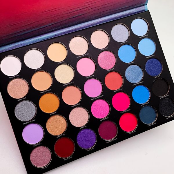 Lo nuevo 35 colores Sombra de ojos Sweet Oasis Paleta Maquillaje Sombra de ojos Desnudo Brillo Mate Sombras de ojos 35s Paletas Cosméticos