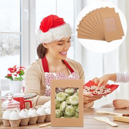 Take-Out-Behälter, 10 Stück, Kraftpapier, Geschenkbox, Festivalbedarf, Keksbehälter, Verpackung, Baby-Weihnachtsgeschenke