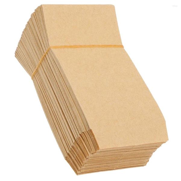 Saque los contenedores 100 PCS Bag Semilla Garden Kraft Papel Papelado de maíz Almacenamiento Bolsas de trigo Marrón Pollen Pollen Sobres de arroz Bolsa