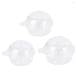 Sortez des conteneurs 100pcs support de cupcake individuel BPA transporteur jetable PARRER SEUX SEUX EMPAPILABLE POUR LA PARTIE DE CUIE À domicile