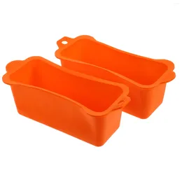 Haal containers uit 2 pc's BBQ Grease Collection Box Cups Liner Catcher Silicone Liners Baking Pans Silica Gel Camping