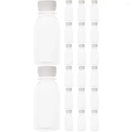 Sortez des conteneurs 20 pcs bouteille de lait en bouteilles vides boissons à boire du jus de voyage multi-fonctions claire abs