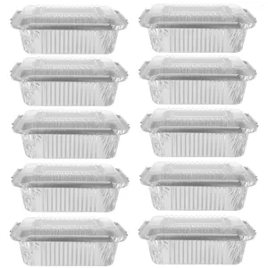 Take Out Containers 20 Stuks Verpakking Aluminiumfolie Pannen Voor Bakken Eenmalig Gebruik Liners Cake Voedsel Dozen Cookie Commerciële