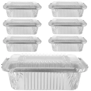 Conteneurs à emporter, boîte d'emballage de 20 pièces, aliments pratiques, casseroles à usage unique, disque de cuisson jetable, ustensiles de cuisine en aluminium