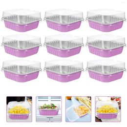 Haal containers uit 20 sets aluminium folie cakebox barbecue benodigdheden voedsel bakdozen wrapper grill brish pans cups chip zakhouder voor