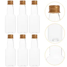 Conteneurs à emporter 25 pièces bouteille d'eau jus Transparent voyage bouteilles en verre Transparent gingembre Ss plastique