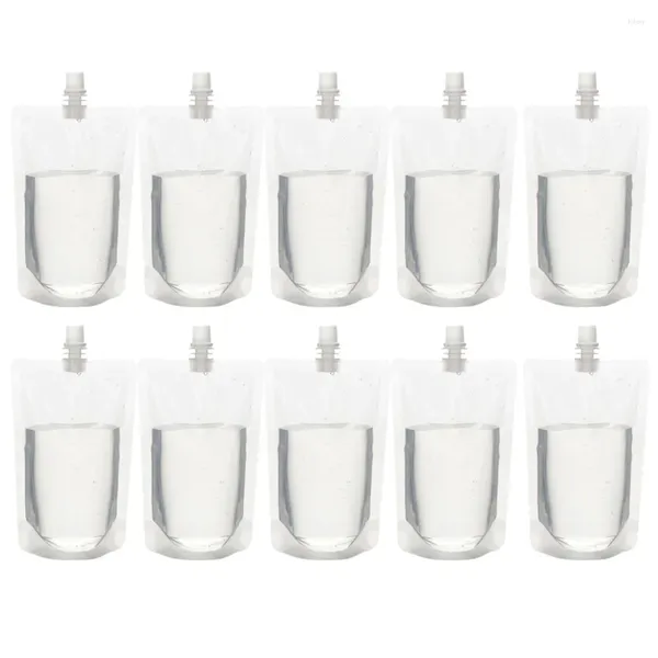 Saque contenedores 30 PCS Botella de agua Bottle Flasks Bolsas de bolsas bebiendo bebé