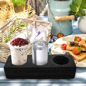 Sortez des contenants 4 pcs Milk Tea Wrink Tup Hateder Pearl Cotton Commercial Cola Café 4pcs Plateau de plateau réutilisable Plateau d'emballage de boisson réutilisable