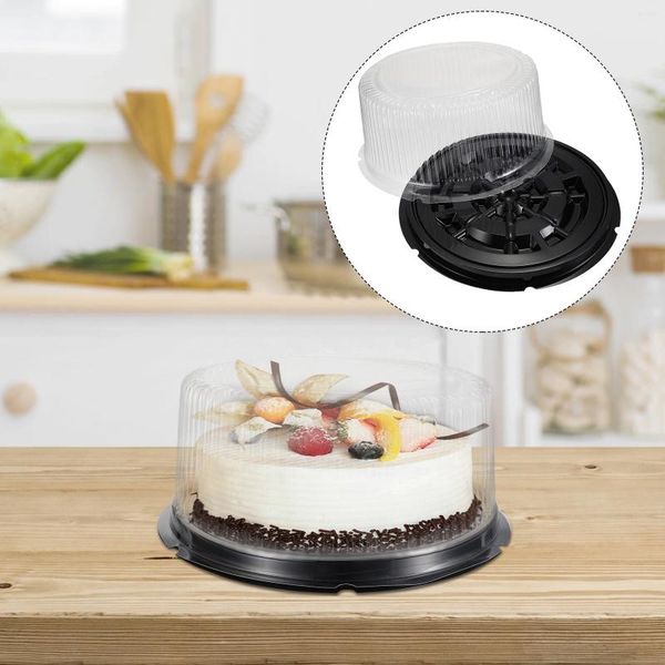 Conteneurs à emporter 5 pièces, emballage de gâteaux, œufs en plastique pour Desserts, support jetable pour animaux de compagnie