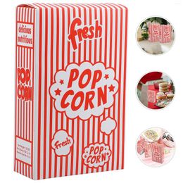 Sortez des conteneurs 50 PCS Popcorn Emballage Boîte de collation Boîte de snack Boîtes à contestes Boîtes à contes