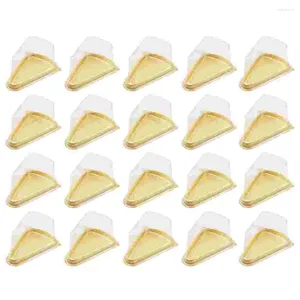 Conteneurs à emporter 50 pièces boîte à Sandwich boîtes d'emballage de gâteaux Mini plastique jetable Mousse Pizza Cookie