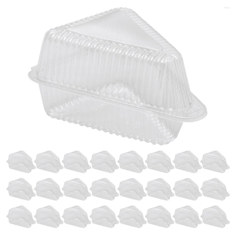 Take Out Containers 50 Pcs Triangular Cake Box Pie Slice Carrier Boxes Of With Lids Small Plastic The Pet Cheesecakes