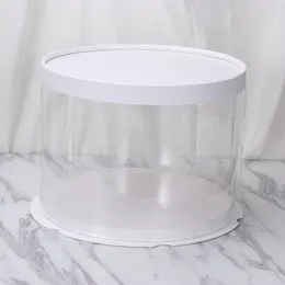 Afhaalcontainers 6 inch taartdozen transparante doos drager verpakking snoep bakkerij cadeau traktatie voor bruiloft douche gunsten