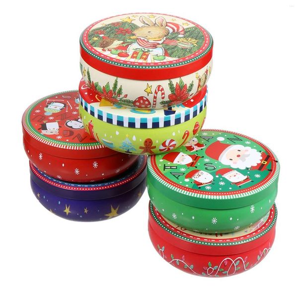 Sortez des conteneurs 6pcs Boîtes de Noël Boîtes de bonbons.