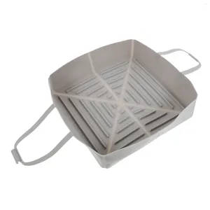 Saque los contenedores Bakeware Air Fryer Silicone Pot forraje para el hogar cestas reutilizables gel de sílice para el hogar lavable