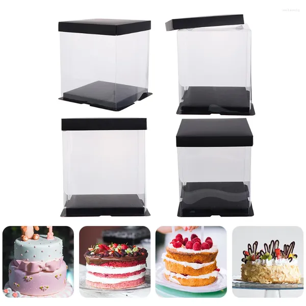 Sortez des conteneurs Clear Cake Box