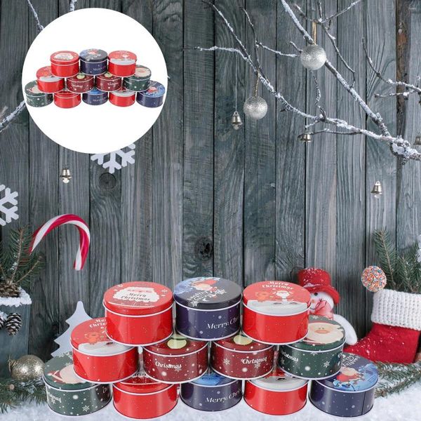 Saque los recipientes de almacenamiento de frasco de galletas vacías adornos de árbol de dulces de Navidad chocolate