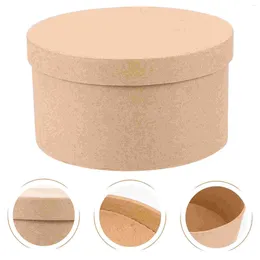 Sortez des conteneurs nichés à gâteau rond Craqueurs Craqueurs multi-fonctions Bakery Kraft Paper Sweet Home