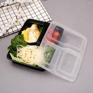 Sortez des conteneurs PCS Microwavable Keep Fresh Home Storage Food Grade Pp pour enfants Adulte Packing Container Table Varelle Box Lanch à emporter