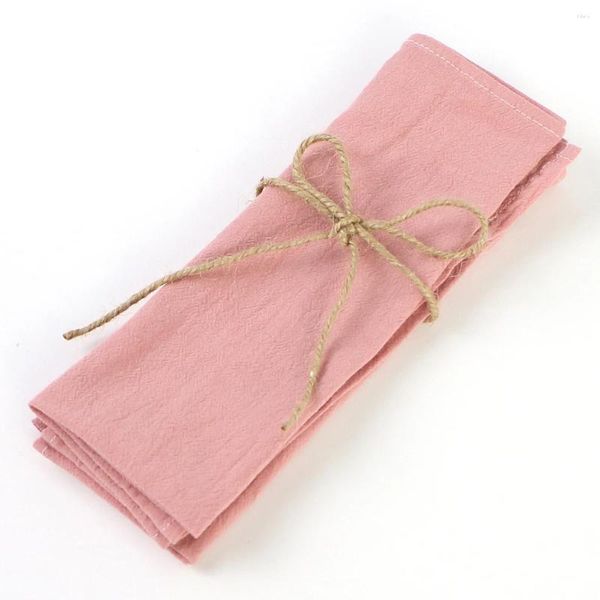 Sortez des conteneurs rose servisseaux de servisonise en gros tissu en gros tissu de coton doux serpiette table coteille de cuisine torchons pour le mariage
