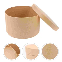 Sortez des conteneurs Round Cake Box Soap Gest Boxes Biscuit Case Container Gift Bakery Supplies Kraft Paper Sweet
