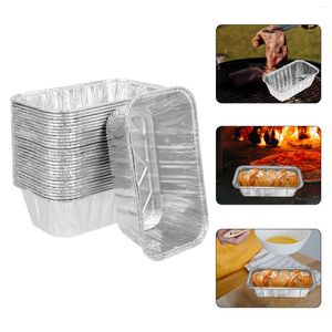 Conteneurs à emporter, boîte en fer blanc, plateau en aluminium pour pain alimentaire, fournitures de Barbecue, casseroles, accessoires de BBQ, plateaux jetables