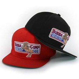 Takerlama 1994 Bubba Gump Shrimp Co Baseball Gat Forrest Cosplay Cosproidered Snapback Cap Menetas Cap351b