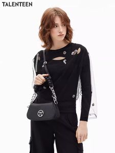 Talenteen/Tai Ran Designer sac à bandoulière de luxe à une épaule avec bandeau sous les bras sac à bâton en peau de vache