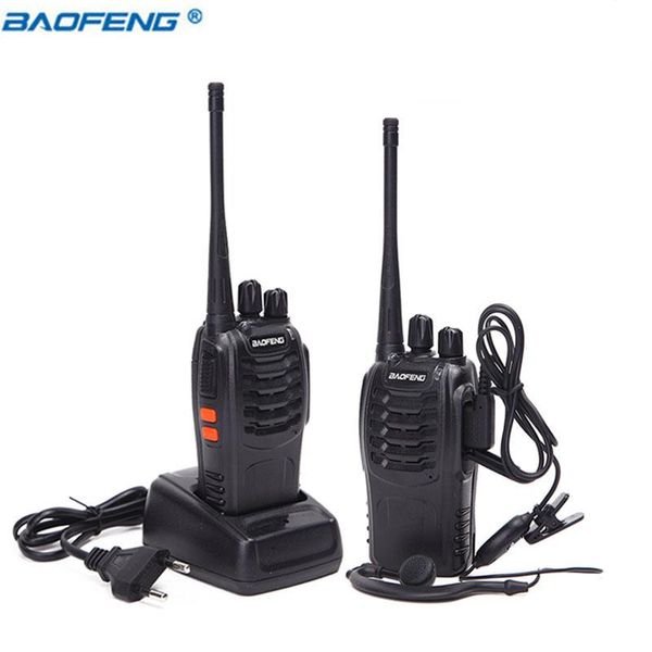 Talkie 2 pièces Baofeng Bf888s Mini talkie-walkie Portable Radio Cb Radio Bf888s 16ch Uhf communicateur émetteur-récepteur