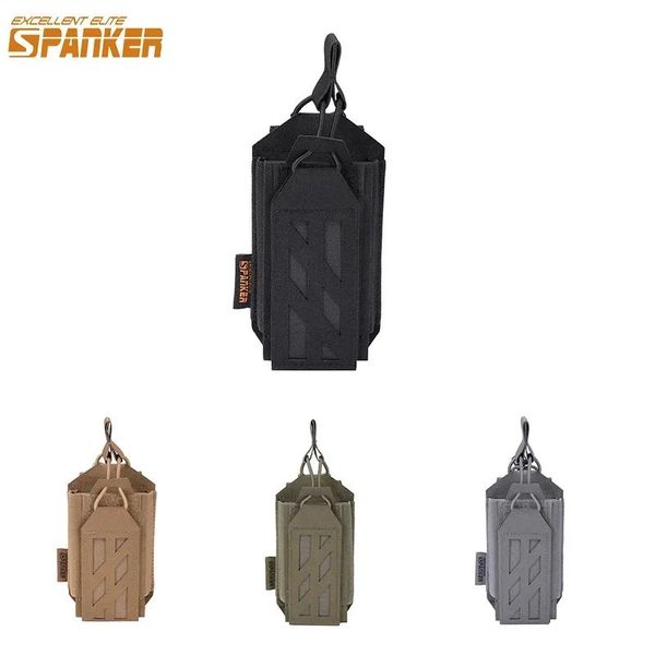 Talkie-walkie extérieur pochette tactique Combat Molle support Radio étui Pack chasse interphone sac Interphone pochette courte