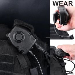 Talkie WADSN PTT botón táctico auriculares interfono walkie talkie linker airsoft accesorios auriculares ipsc TCI