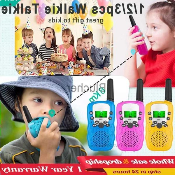 Talkie Walkie Kids Téléphone Cellule Handheld Transmetteur Highlight Toys 123pcs Boy Radio Interphone Min Aaccl