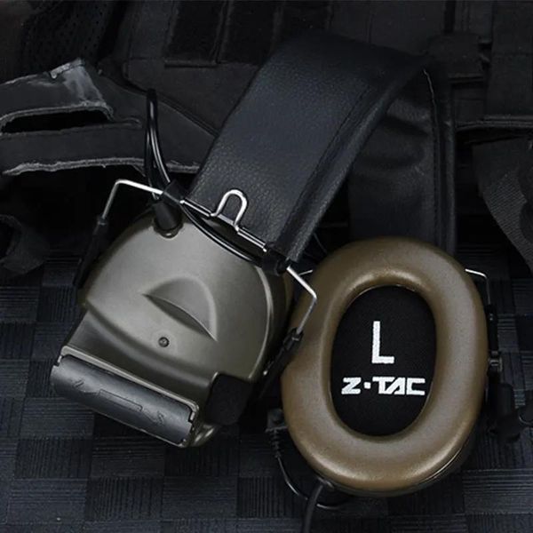 Talkie Ztac casque tactique Pelto Comta Ii prise de vue suppression du bruit casque actif talkie-walkie accessoires