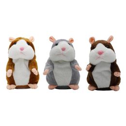 Parlant Hamster Falante souris animal en peluche jouet mignon parlant enregistrement sonore éducatif peluche poupée cadeaux d'anniversaire 7844659