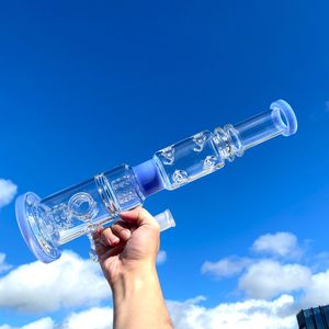 pipa de agua de cristal grande de la cachimba del bong alto Plataformas del dab que fuman gruesas de 17 pulgadas con el cuenco masculino de 18m m