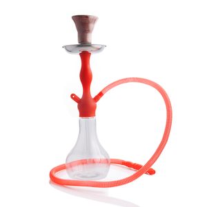 Lange bongen een slang waterpijp shisha water bong pijp complete glazen vaas tong 13,4 inch