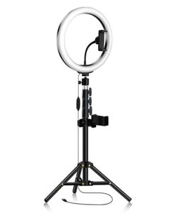 Anillo de luz alto con trípode Soporte para teléfono Lámpara circular LED Luz de anillo para video de maquillaje Selfie de Pography en YouTube Tiktok3717971