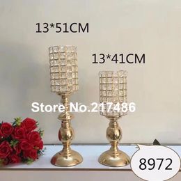 Tall Trumpet Glass Crystal Vazen Wedding Centerpieces