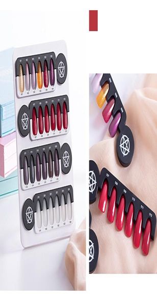 Tamax NA039 24 conseils vernis à ongles Gel tableau d'affichage des couleurs Salon acrylique Gel magnétique affichage des ongles couleur montrant étagère carte Chart4458644