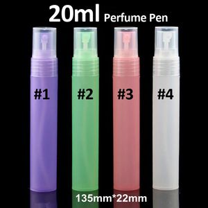 Bouteille de parfum en plastique de 20 ml bouteilles de pulvérisation de brouillard de voyage contenants cosmétiques vides stylo PP rechargé