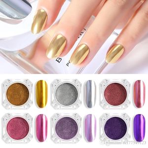 Tamax Shiny Mirror Powder Nail Art Glitter Chrome Pigment Poeder Goud Zilver Rose Manicure Mirror Nail Gel Polish Glitter Dust